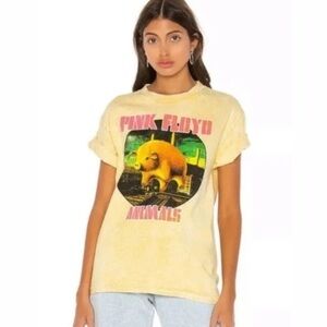 Daydreamer Pink Floyd Animals Yellow Tee
